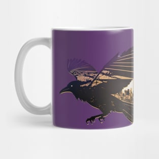 Baltimore Raven City Skyline in Silhouette Mug